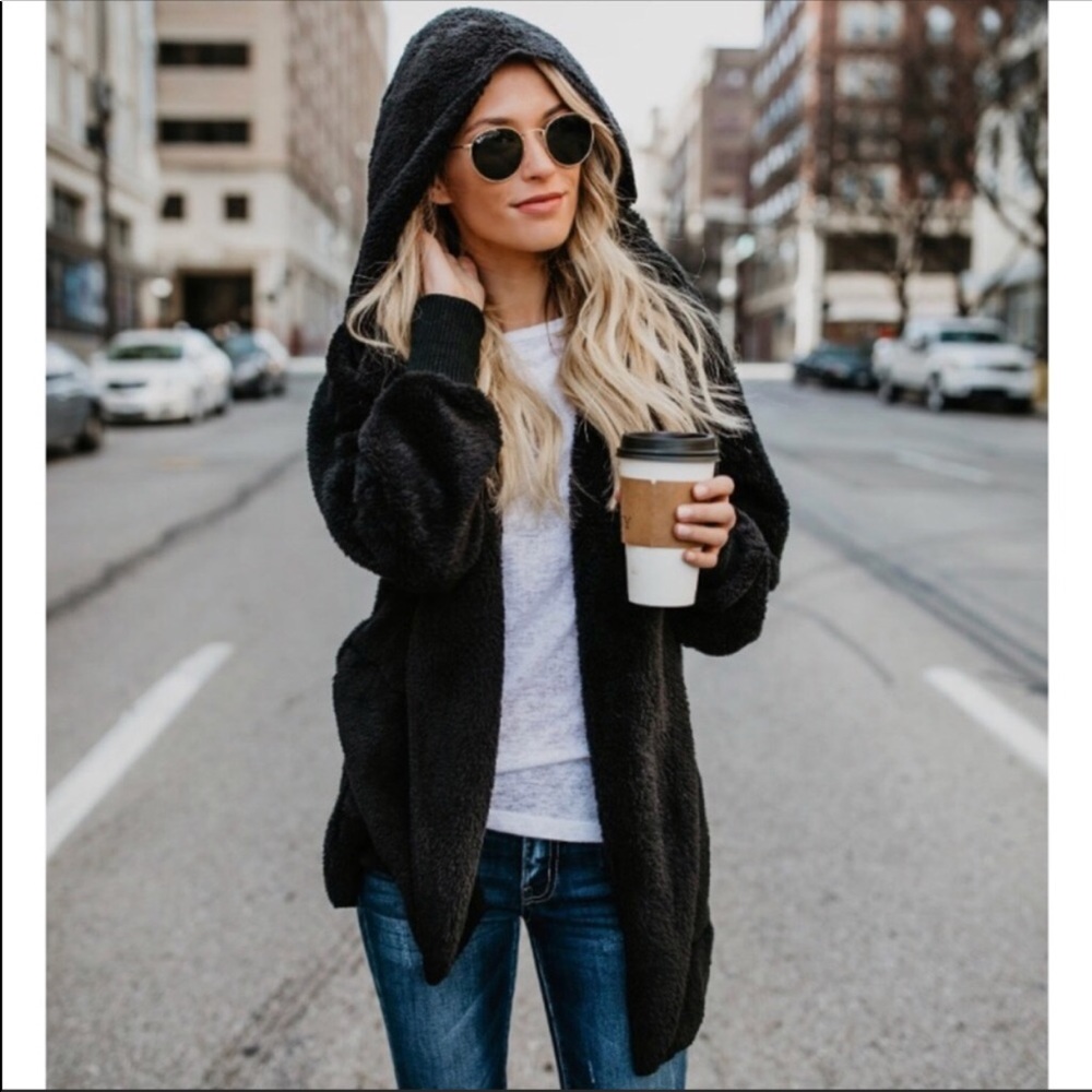 BESTSELLING FURRY CARDIGAN!! - Picture 2 of 2